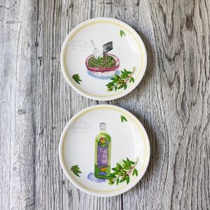 2 Village Merchants La Maison d'Olive France Small Plates 4.75" Jill Butler